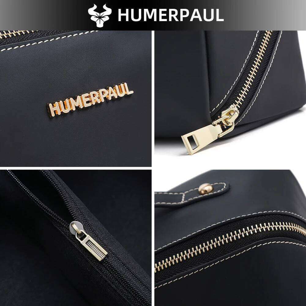 Genuine Leather Makeup Female Toiletry Bag Travel Cosmetic Storage Pouch Make up Case Organizer Y260206