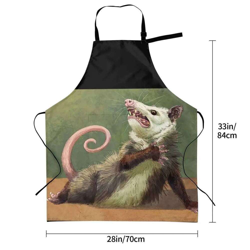 Amateur Opossum Actress Aprons Chef Cooking Cuisine Tablier Waterproof Bib Kitchen Cleaning Pinafore for Women Men Painting S260205