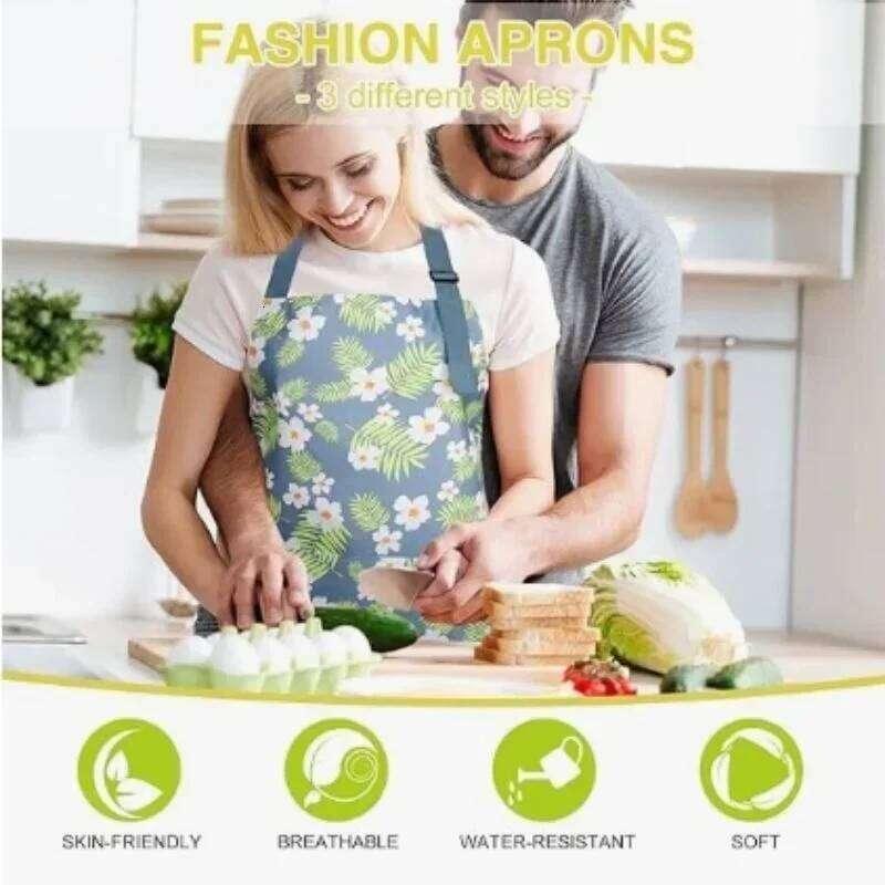 Adjustable Waterproof Kitchen for Fashion Lovely Cooking Coffee Baking Oil-Proof Anti-dirty Aprons Restaurant Supplies S260205