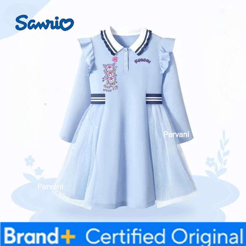 Sanrio Hello Kitty My melody Kuromi Pochacco anime-themed cute girls long-sleeve princess dress for spring and autumn H2602061 - view 6