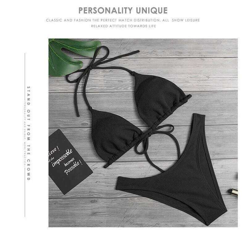 2023 bikini Sexy Bikini Push Up Swimwear Swimming Beach Suit Women's XJ260206