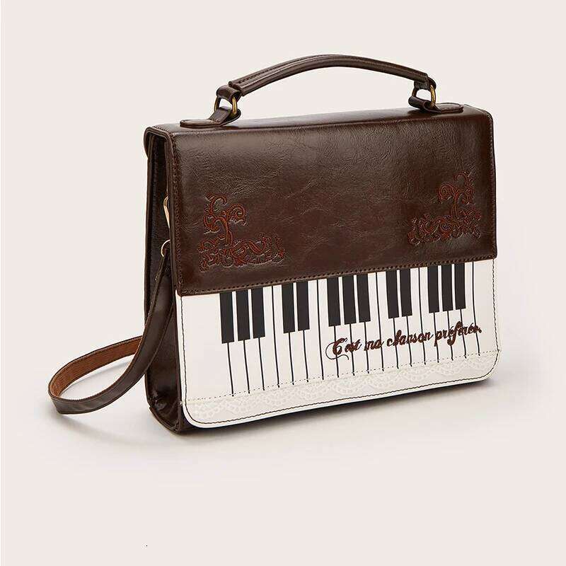 Japanese Ita Bag Piano Key Contrast Color Otaku Backpack,Harajuku Lolita Girls Travel Shoulder Bag,Vintage Briefcase,JK Handbag Y260205