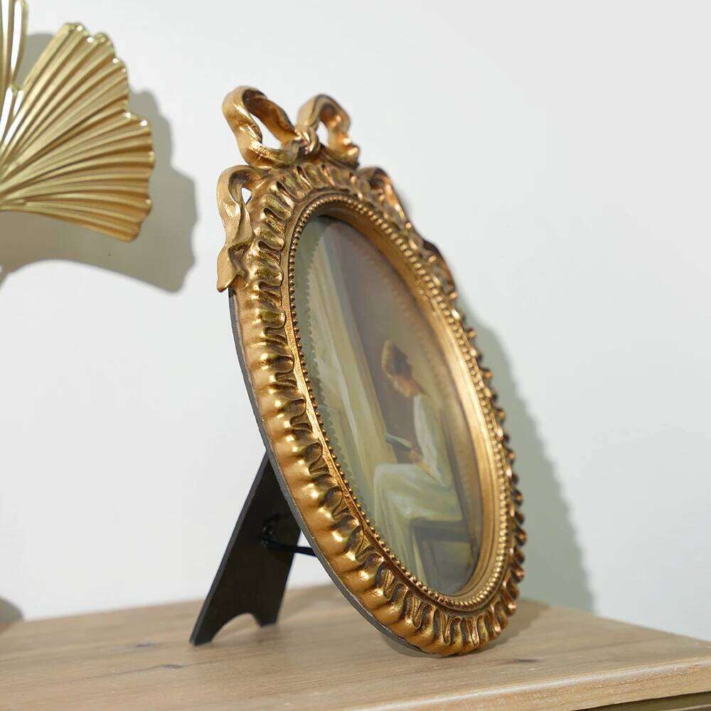 European retro living room decorative painting resin hanging background wall decoration photo frame S260205