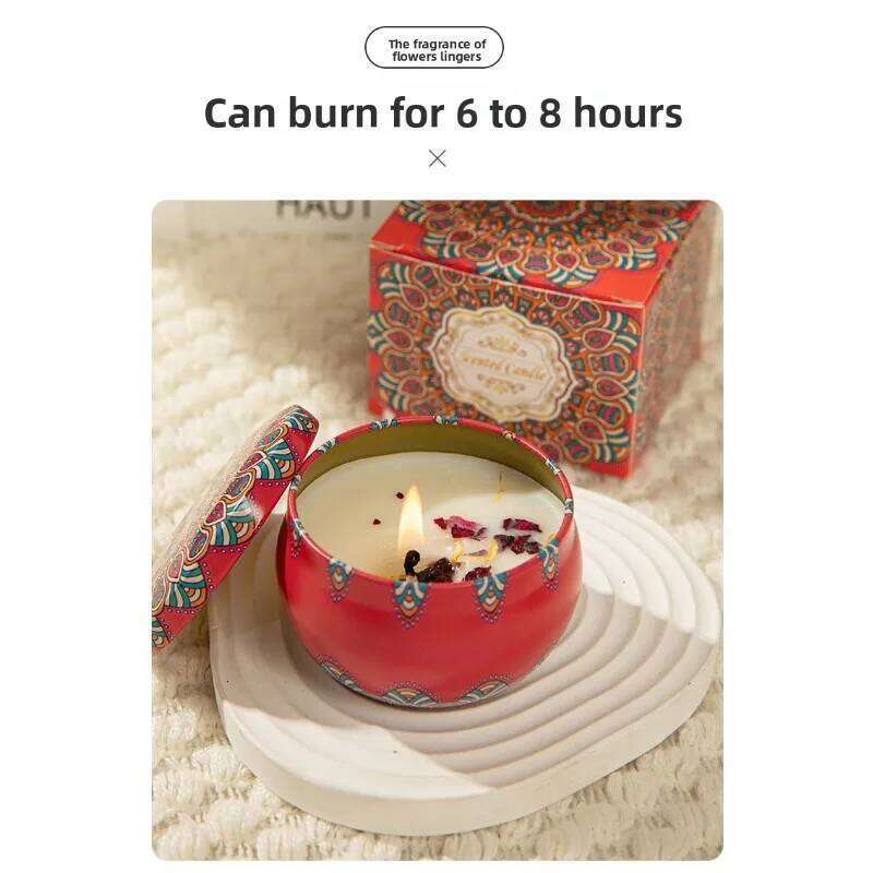 Scented candles household bedroom incense to help sleep soybean candle fragrance ornament wedding gift S260205