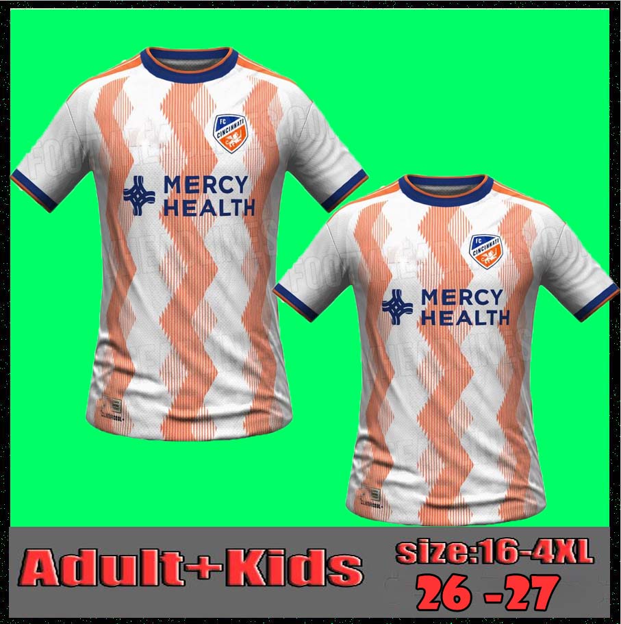 2026 Cincinnati soccer jerseys FC 26 27 home away DENKEY OBINNA BUCHA YEDLIN EVANDER football shirt