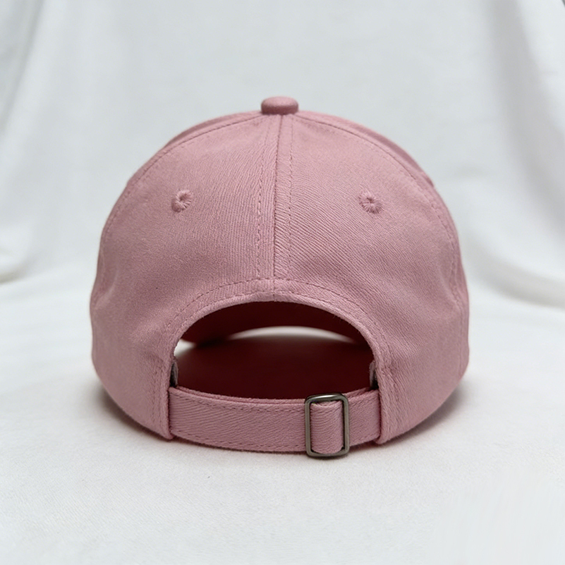 Women's Light Pink Curved Brim Cap Silver "new" Embroidery Adjustable Daily Hat