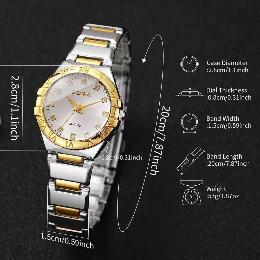 Luxury Rhinestone Women Quartz Watch Fashion Stainless Steel Strap Wristwatches For Ladies Clock Reloj MujerWithout Box Z260206