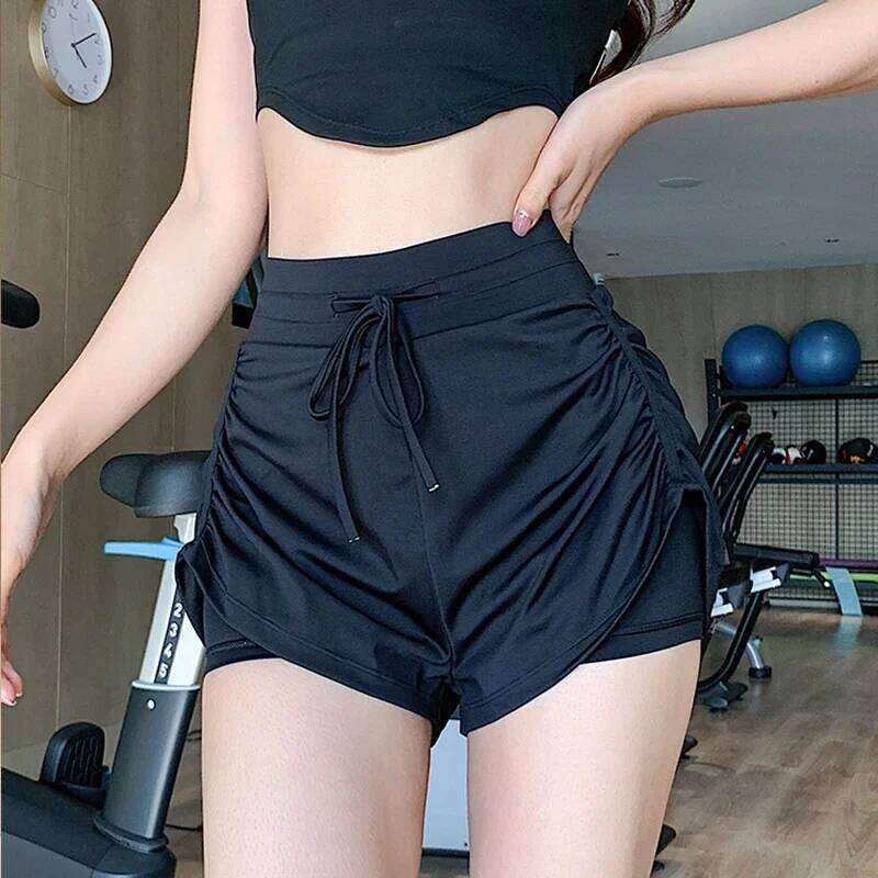 Summer Women Sports anti-slip Quick breathable outdoor recreational Training Fitness running yoga shorts XJ260206