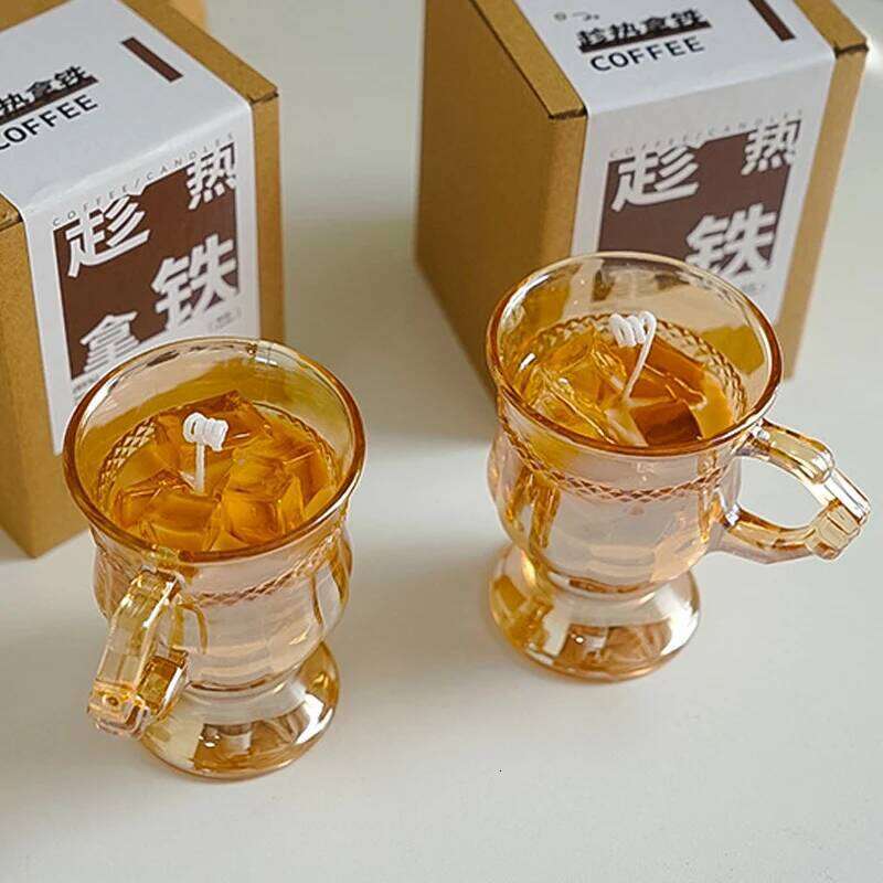 Creativity Latte Coffee Scented Candle Aromath Soy Wax Wedding Birthday Candles Party Home Diner Decoration Souvenirs S260205