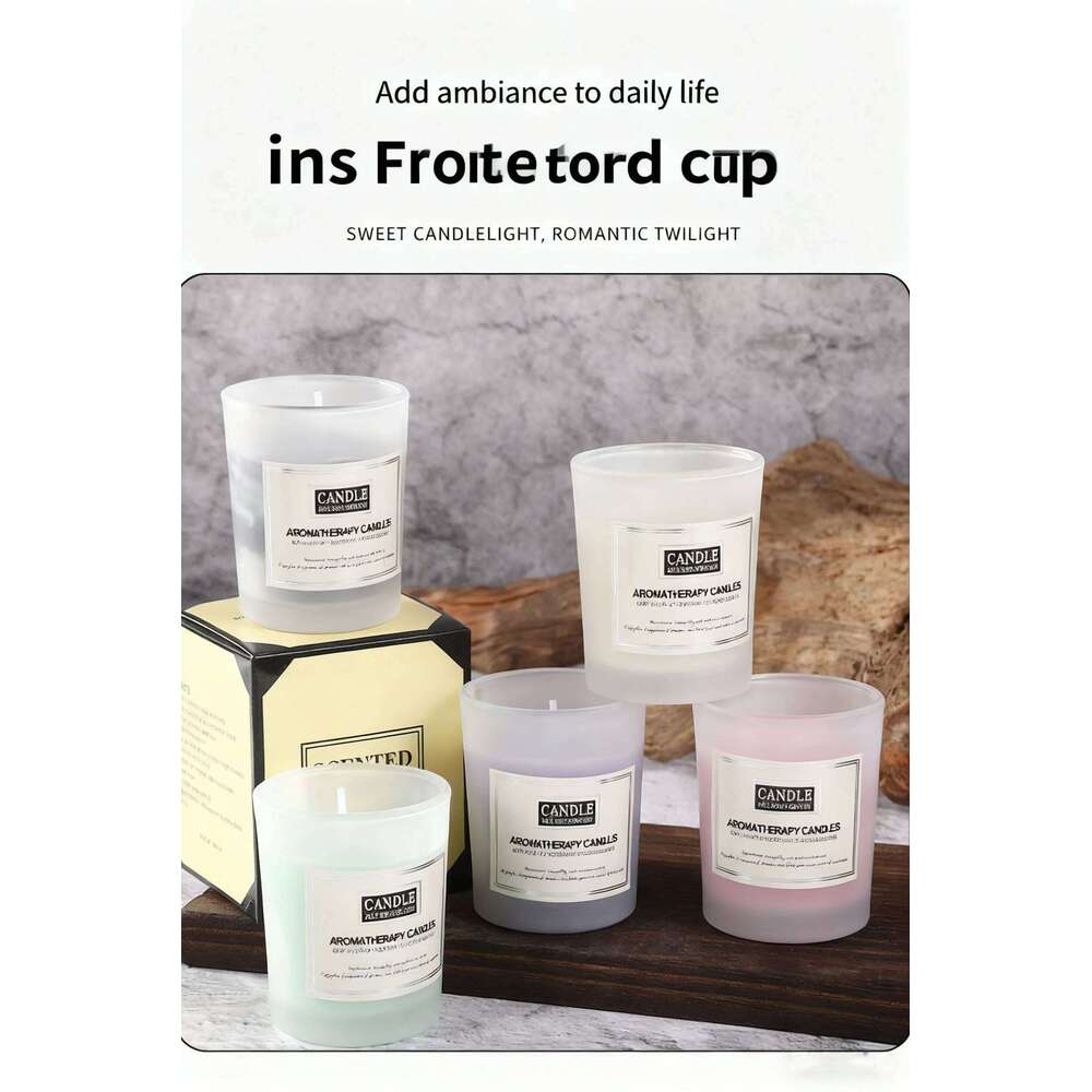 Wholesale Of Colored Frosted Cups, Candles, Household Creative Scented Souvenirs, Smokeless Candle Ornaments S260205