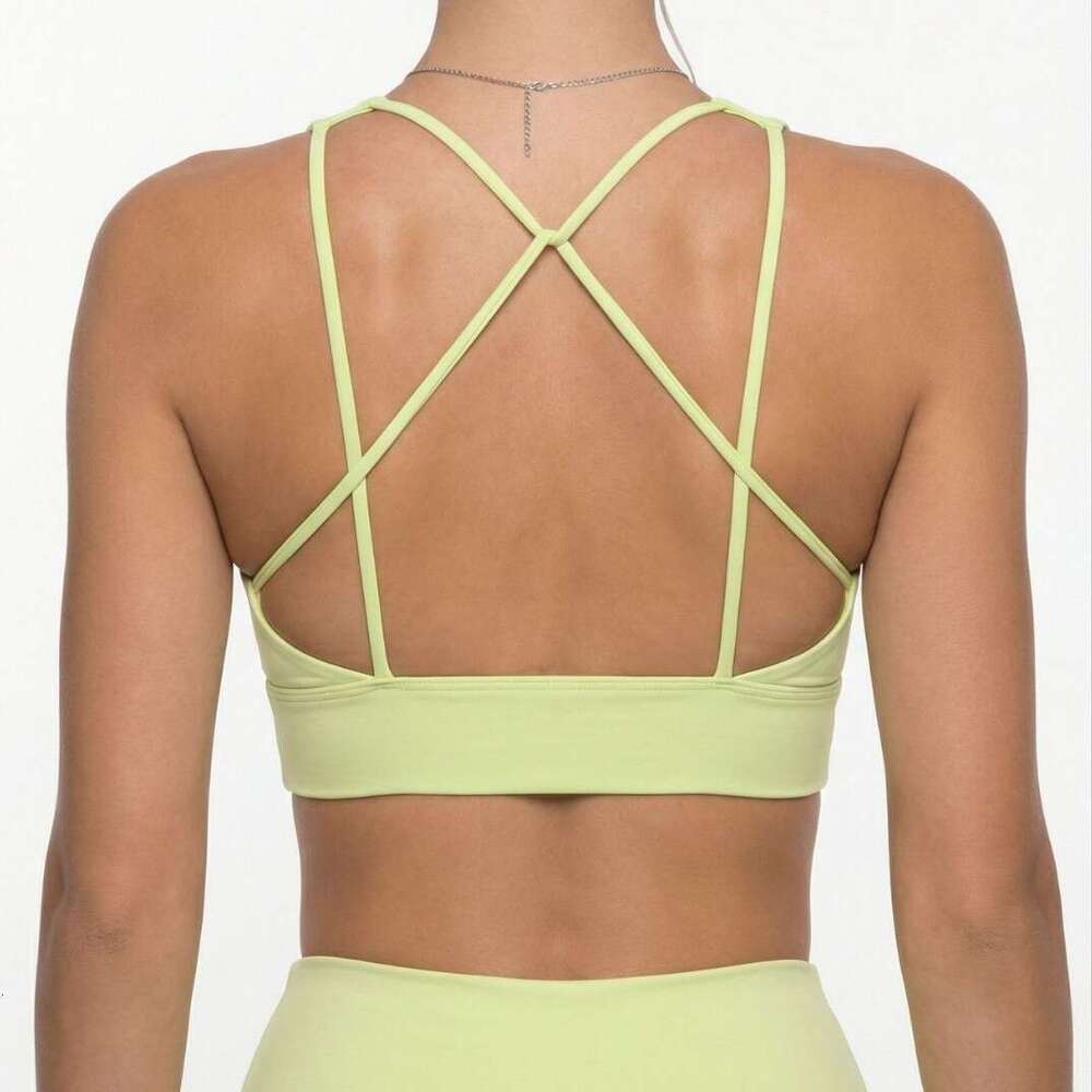 New Yoga Wear Shockproof Sports Bra Summer Barely There Lift Hip Slimming Breathable Nine-point Pants Fitness Two-piece Set Women