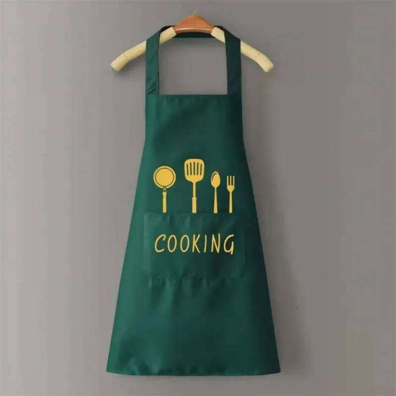 Household Cooking Men Women Oil-Proof Waterproof Adult Waist Fashion Coffee Overalls Apron Kitchen Accessories S260205 afc