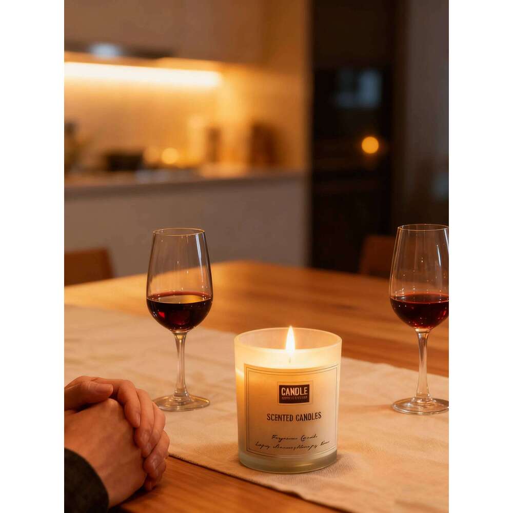 Scented candles, soy wax scented candle gift set, romantic rose fragrance S260205