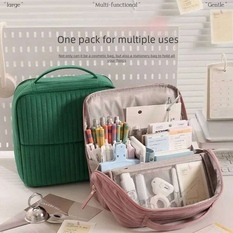 New Women's BagTravel Soft Velvet Portable Multifunctional Cosmetic Waterproof Toiletry Storage Organizer Bag Y260206