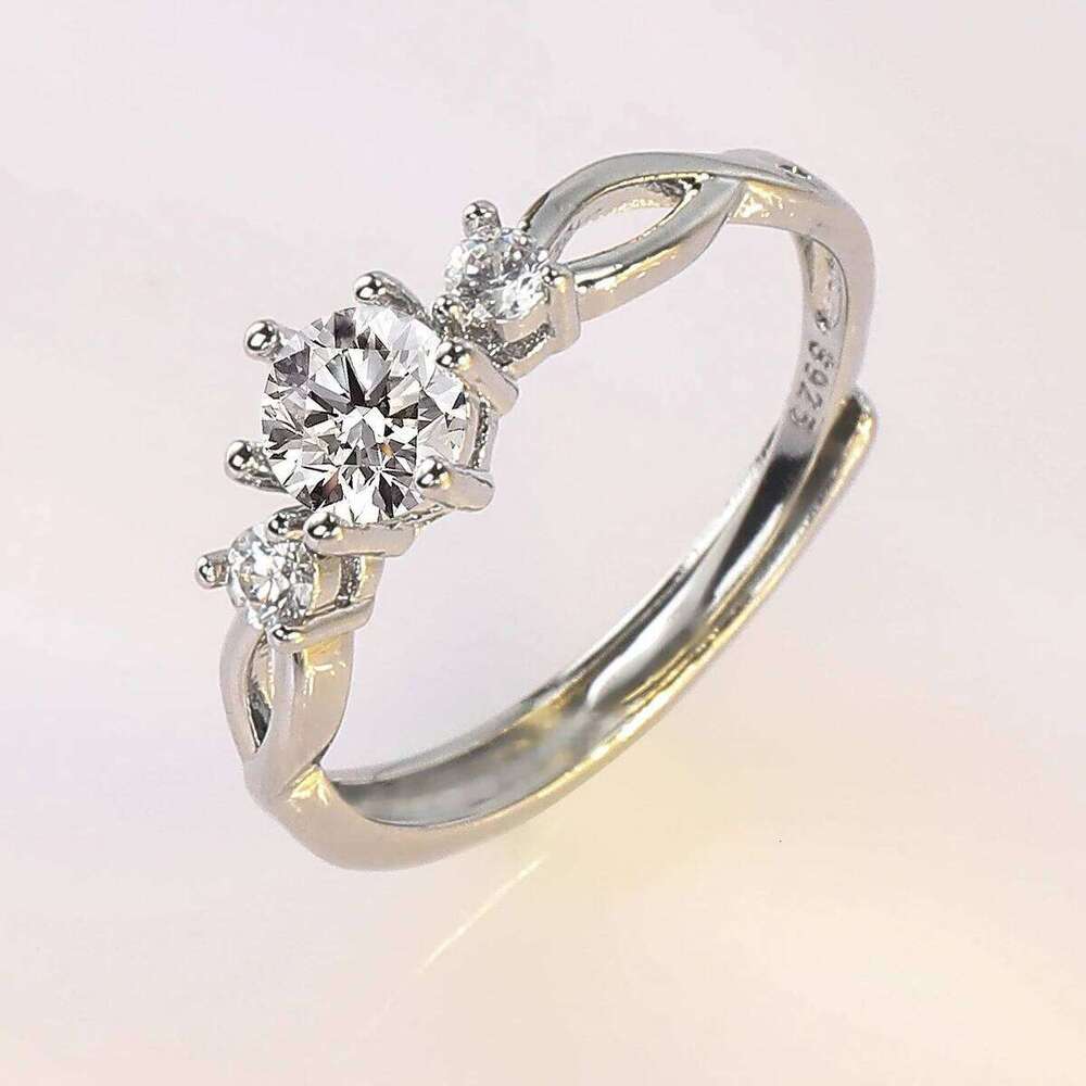 European American Fashion New Vintage Hollow Out Zircon Rings Hip Hop Party Opening Adjustable Ring for Women Gift W260206