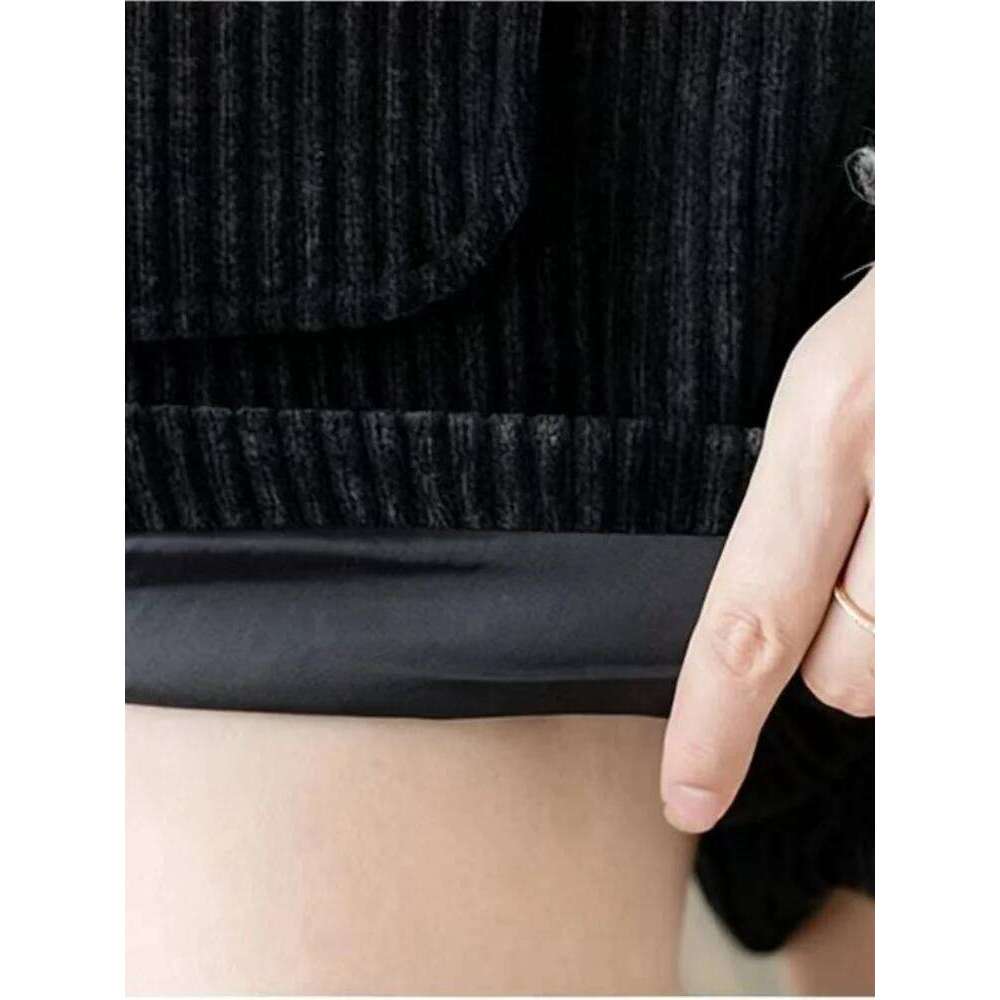 SMTHMA Retro Design Corduroy Straight Leg Casual Pants For Women Autumn Winter 2025 New Loose Slim Chic Shorts XJ260206