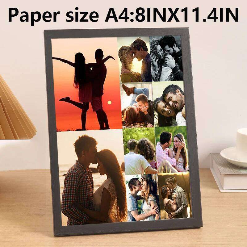 Personalized wooden frames, custom photo frame ornaments, simple holiday gifts indoors, commemorate precious memories S260205