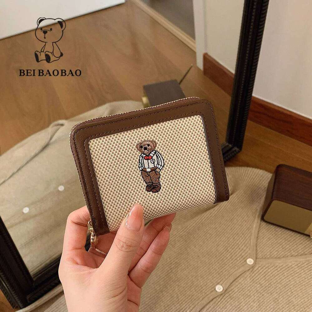 Beibaobao 2025 New Mini Cute Zero Cartoon Fashion Women's Wallet Multi slot Short Integrated Card Bag Y260206