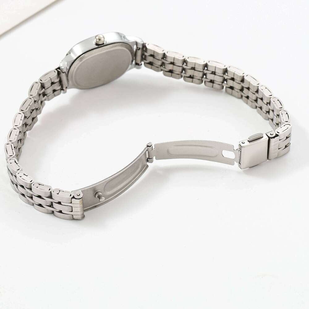 New Trendy Fashionable, Oval Steel Strap Women's Watch, Simple and Versatile, Small Dial, Elegant Watch Z260206