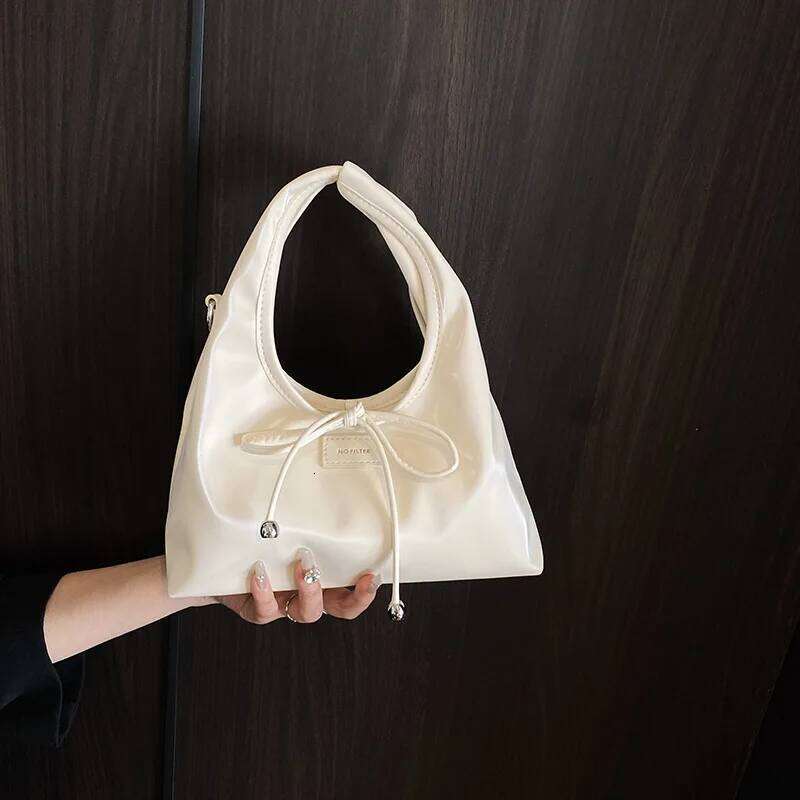 Sweet Bow Bucket Bag for Women 2025 New Style Simple and Casual Trendy Versatile Single Shoulder Underarm Handheld Y260205