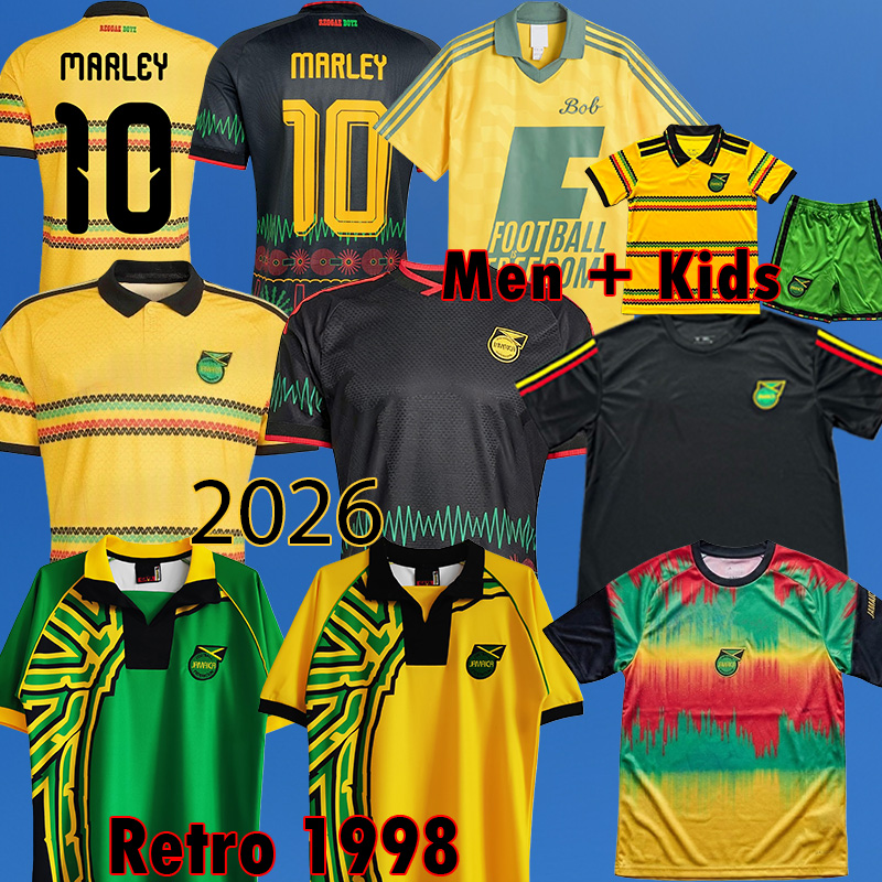 2026 Jamaica Bob Marley soccer jerseys 26 national football team Reggae Boyz Bailey ANTONIO Nicholson away training pre match Retro Kit Jamaica TShirt 331