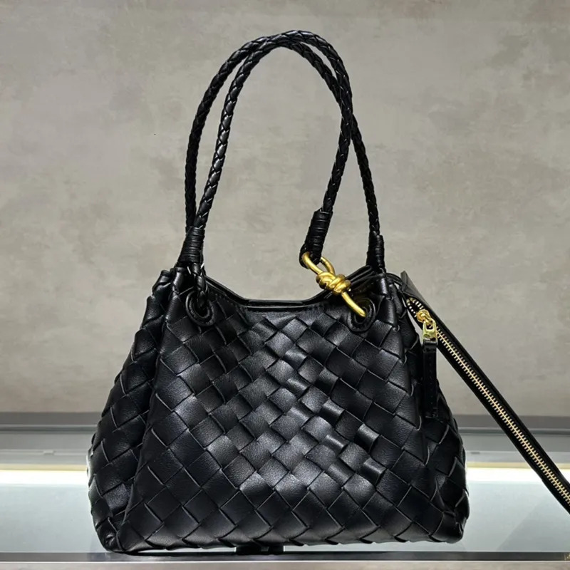 Weave Shoulder Tote Designer Intrecciato Leather Crossbody Bag Large Hop Handbag Purses Magnetic Closure Two Top Handles Internal Removable Zipper Wallet c