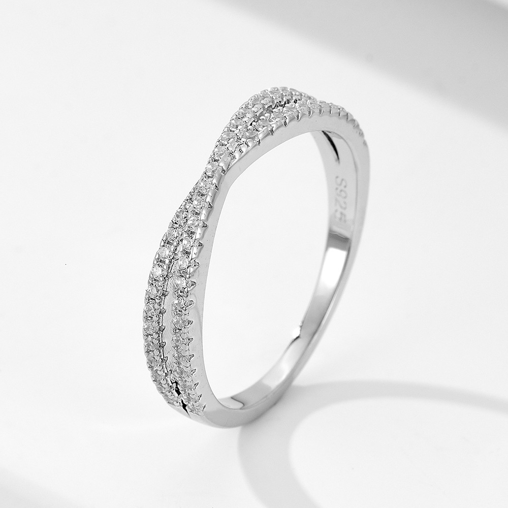 925 Sterling Silver 5A Zircon Wedding Combination for Women 10*10 Ice Flower Cut Simulated Diamond Ring Jewelry