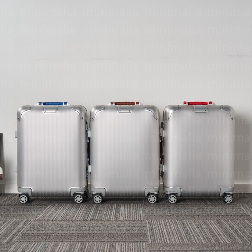 RMW Designer suitcase checked suitcase aluminum-magnesium alloy shell, fashionable and simple, essential for travel Colorful handle vintage luggage