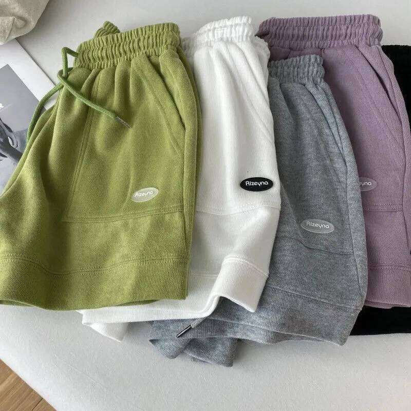 Fashion Casual Drawstring Women Korean Loose High Waist Sport Female Summer New Pockets Chic All Match Shorts XJ260206