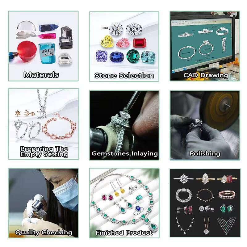 S925 Round Shape White Gold Plated Ring Starsgem Pure Siver Loose Gemstone Tennis Eternity Jewelry Moissanite Band