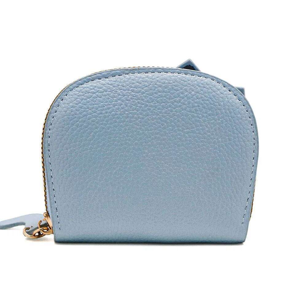 Women's card holder New Cartoon Cat Compact Kawaii Cute Card Bags Portable Large Capacity Coin Purses Fashionable Trendy Small Y260206