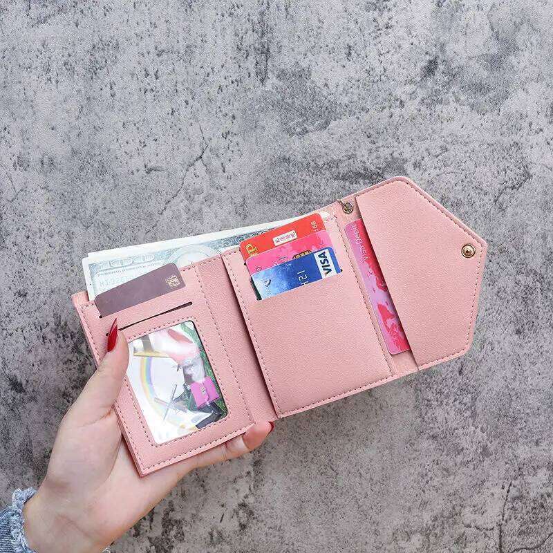 Fashion Ladies Card Holder Pouch Short Wallets PU Leather Women Luxury Tassels Hasp Small Wallet Trend Coin Purse Y260206