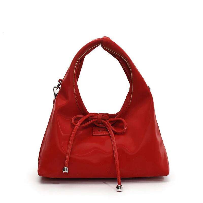 Sweet Bow Bucket Bag for Women 2025 New Style Simple and Casual Trendy Versatile Single Shoulder Underarm Handheld Y260205