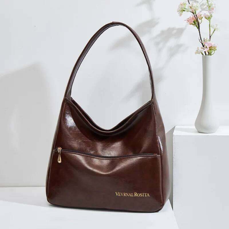 Women's Trendy Luxury Brand Bags Large Capacity Tote Simple Versatile Commuter Shoulder Handbag FashionStudent Classroom Bag Y260205