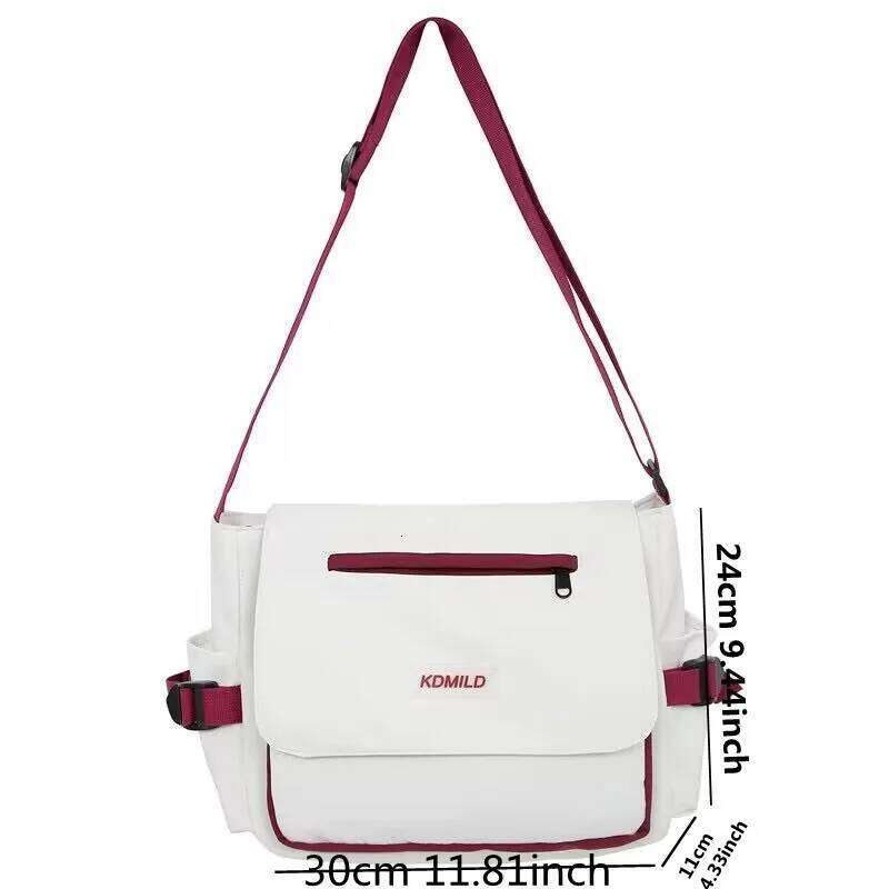 Women's Korean Style Female Messenger College Large Capacity Versatile Shoulder Bag Student School Bags Bolsos Sac XJ260129