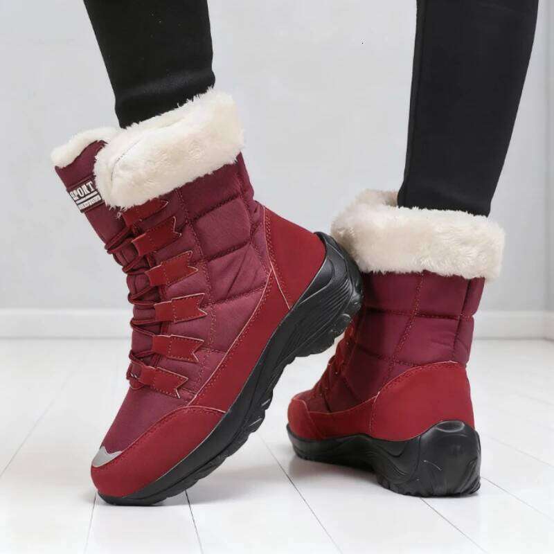 Keep Warm Mid-Calf Waterproof Snow High Quality Comfortable Non-slip Women's Casual Boots for Winter