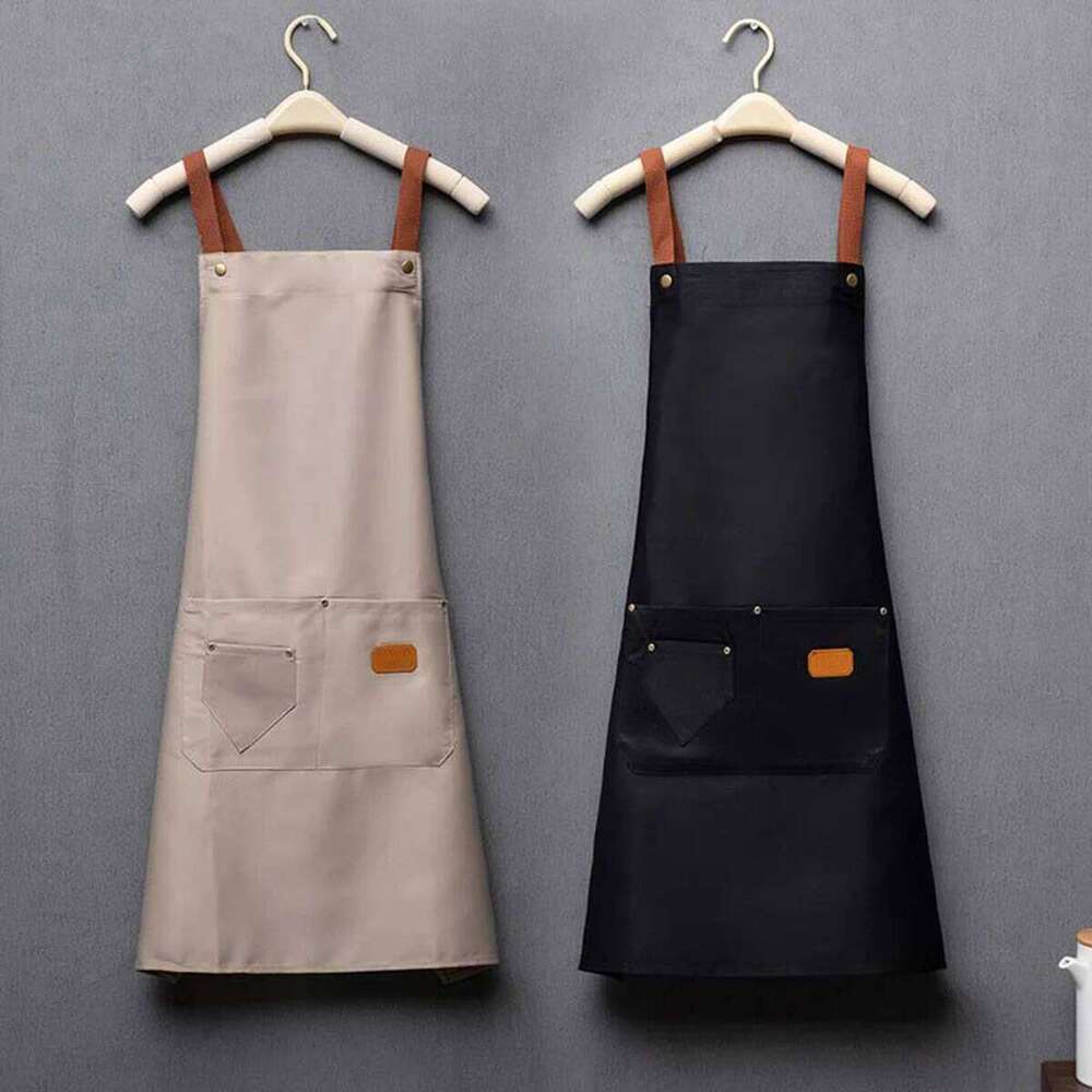 1PCS New Fashion Kitchen Aprons Woman Men Chef Work Apron for Grill Restaurant Bar Shop Cafes Beauty Nails Studios Uniform S260205