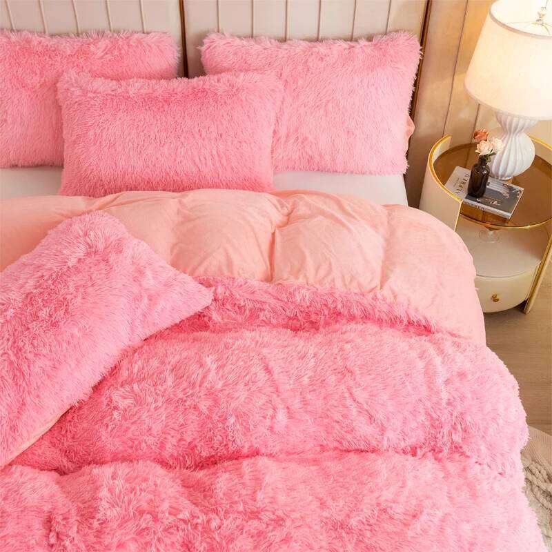 3-Piece Luxurious Plush Duvet Cover Set Cozy & Soft Bedding, Perfect Bedroom Comfort, Ideal for Guest Rooms and Dorm Aesth XJ260206