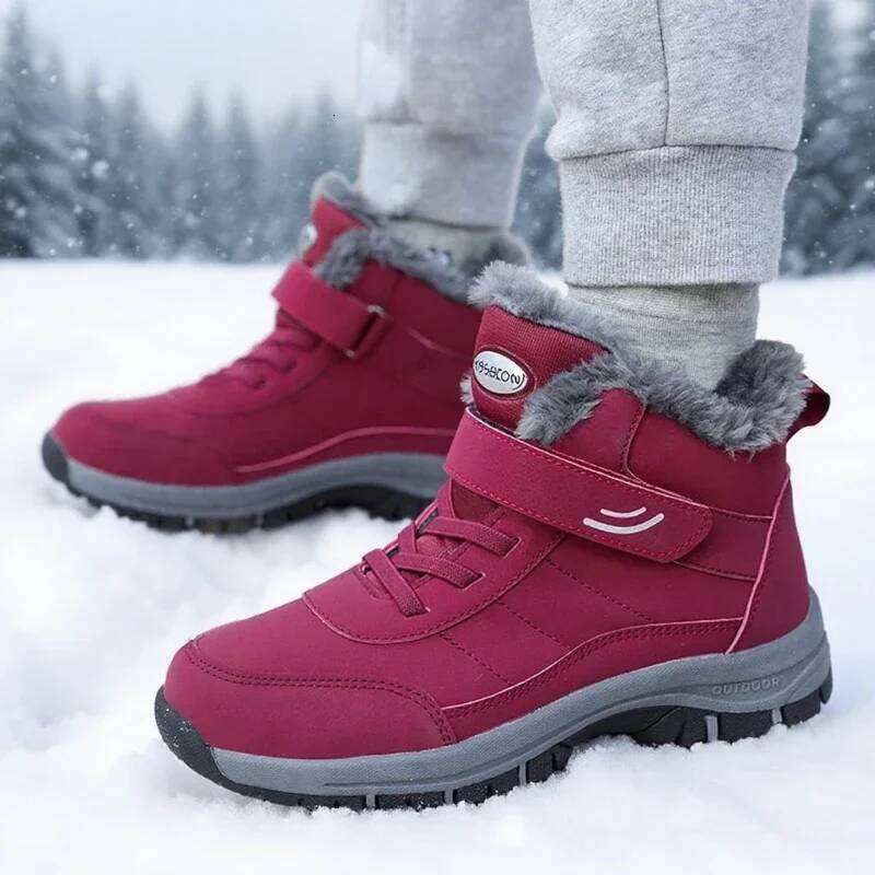 Ankel Bootsfor Women Winter Shoes Platform Non-slip Warm Ankle Plush Combat Outdoor Casual Hiking Motorcycle Boots