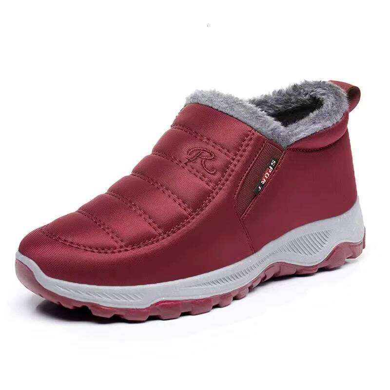 Shoes Women'S Suede Snow Winter Waterproof Sliding For Warmth Outdoor Short Boots Free Shippiing
