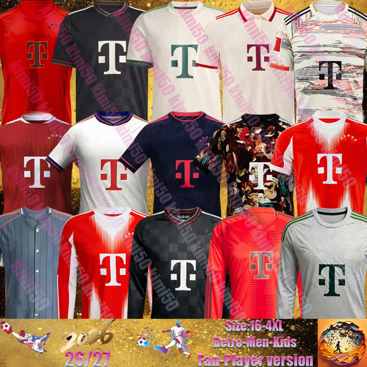 25 26 27 KANE BSTN soccer jerseys SANE BAYERNS BayernS MUSIALA MUNICH DANKE FRANZ GNABRY OLISE DAVIES KIMMICH men football T-shirts SPECIAL 2026 2027 Kids uniforms kit