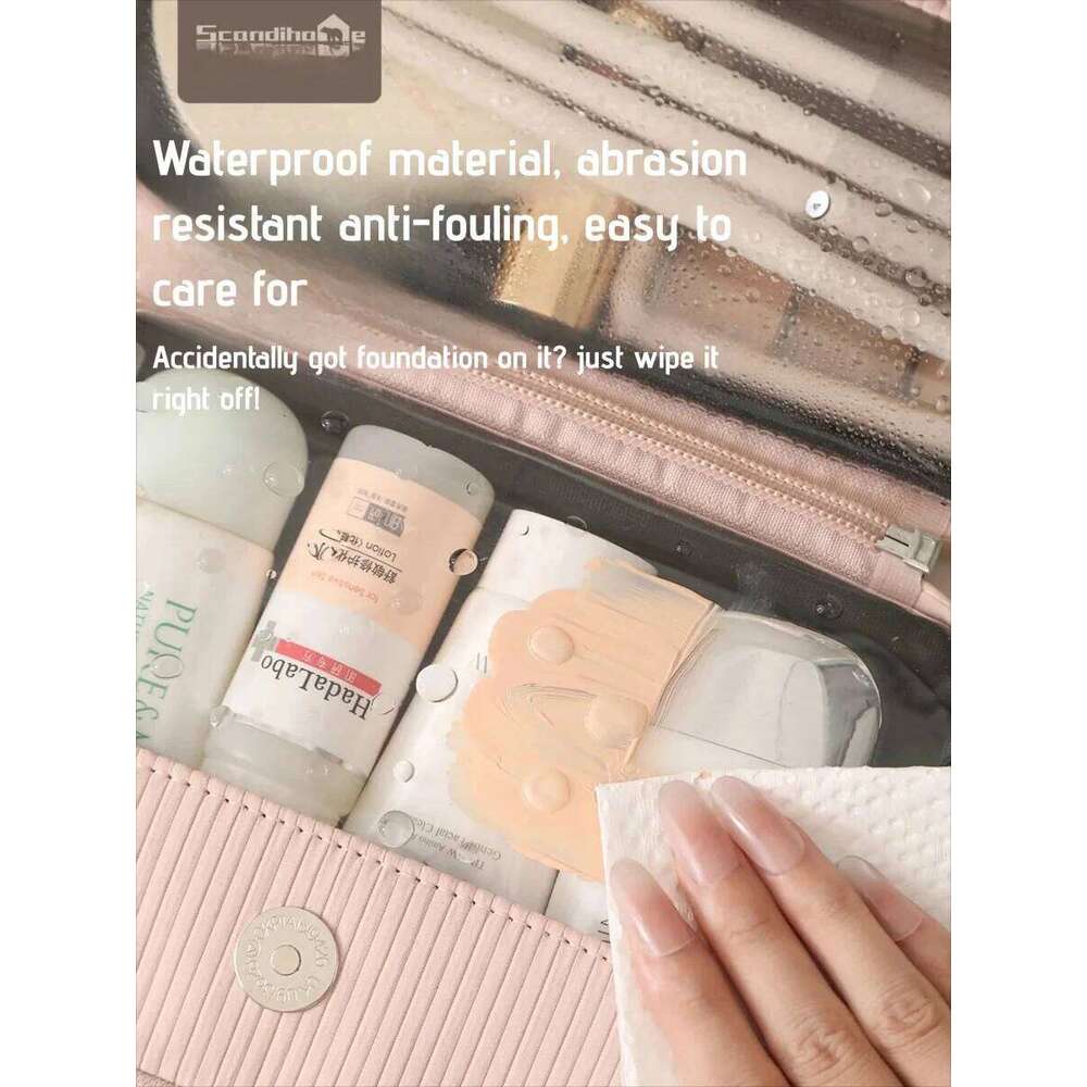 Travel Makeup Cosmetic Organizer Waterproof Toiletry Bag Large Capacity Clear Pocket Portable Storage for Women Y260206