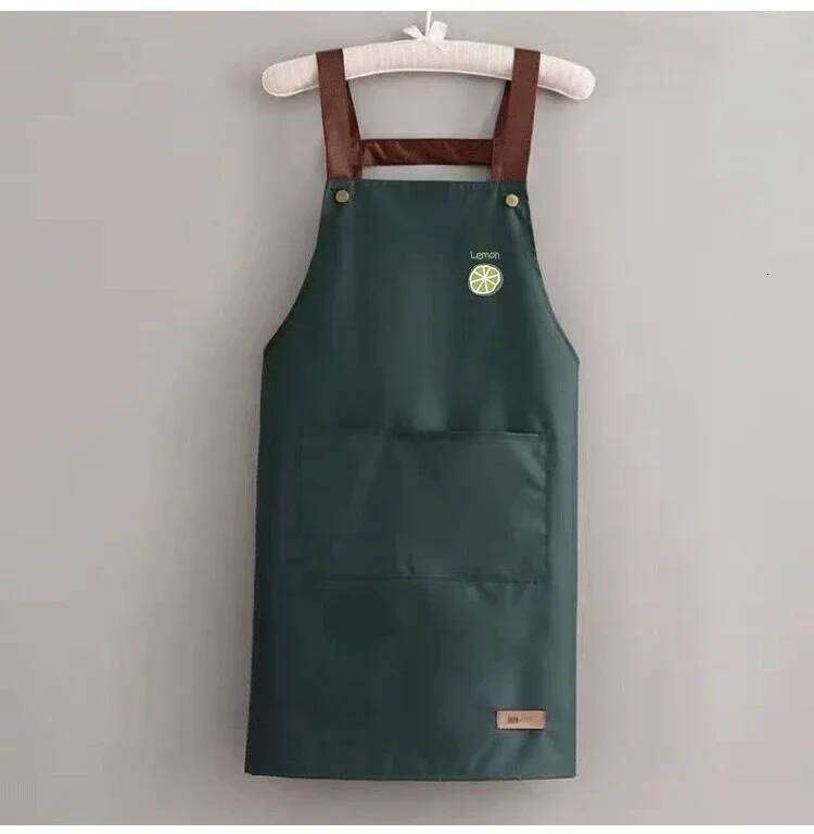 Kitchen Household waterproof and antifouling large pocket hotel restaurant coffee shop food Western pastry work clothes apron S260205