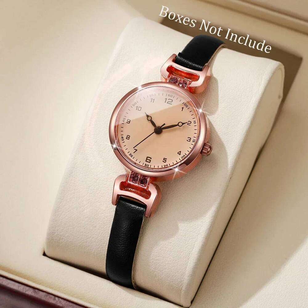 Fashion Small Arabic Dial Women Quartz Watch Ladies Ultra-thin Leather Strap Wristwatches Reloj Mujer Without Box Z260206