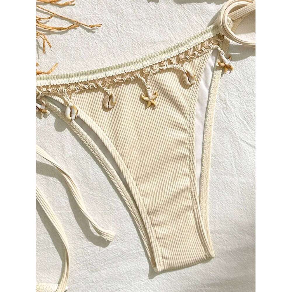 Peachtan thong push up beach swimwear 2 piece swimsuit bikini bathing suit summer women beachwear Z260206