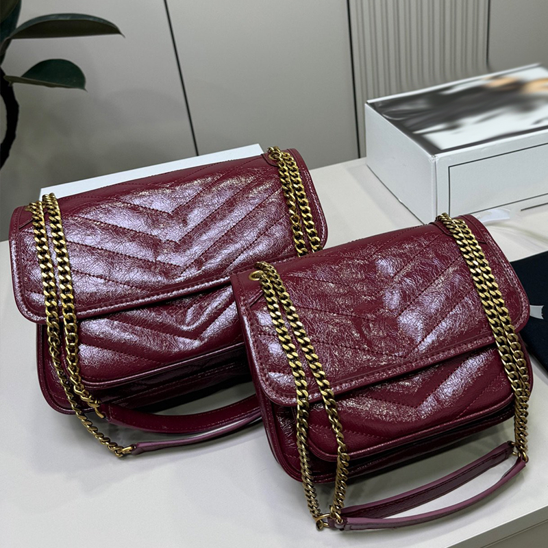 7A Designer Fashion Luxury Womens Niki Mailman Bag Crossbody Lambskin Shoulder Bag Crossbody Handbag High Quality Women Bags