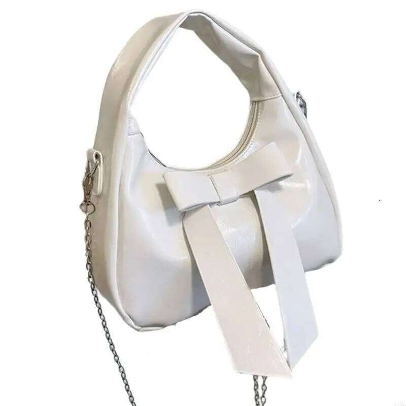 Q1QA Crossbody Top Handle for Women Trendy Purse Satchel Bags Bowknot Leather Shoulder Bag Hoboes Toted Handbag Y260205