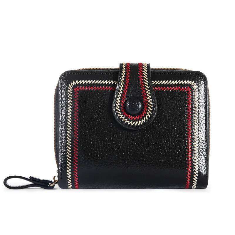 Simple Wallet Women's Short Retro Hong Kong Style Versatile Large Capacity Multi-card Slot Zipper Coin Card Holder Y260206