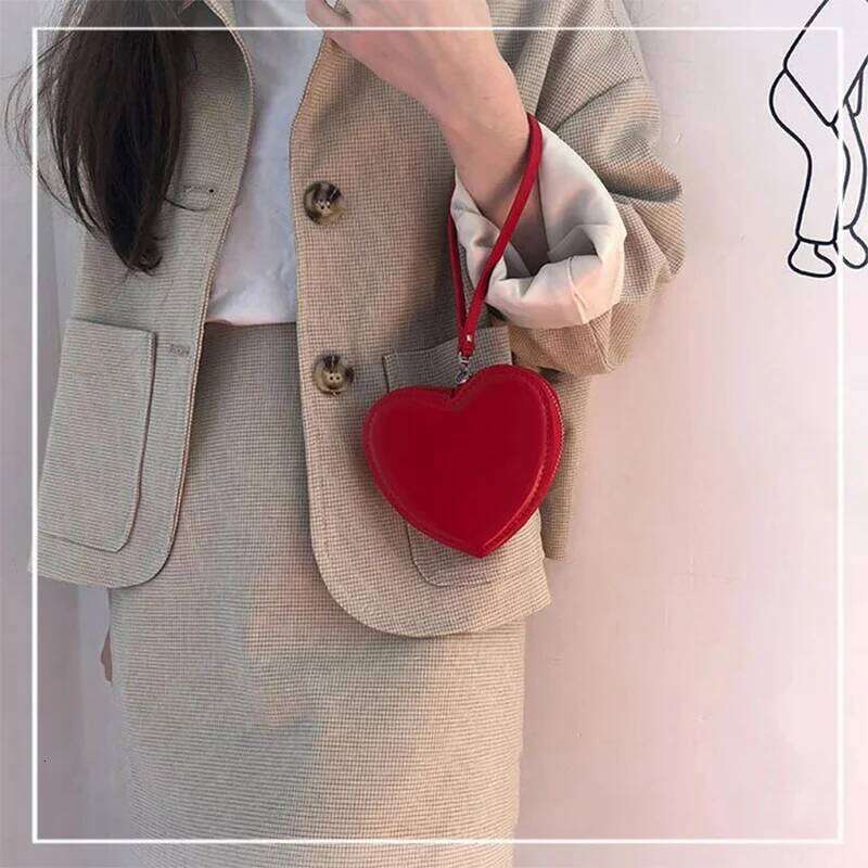 JIOMAY Business Wallet Designer Original Brand Womens Wallets Women Sale Purses for Girls Kawaii PU Leather Heart Bag Y260206