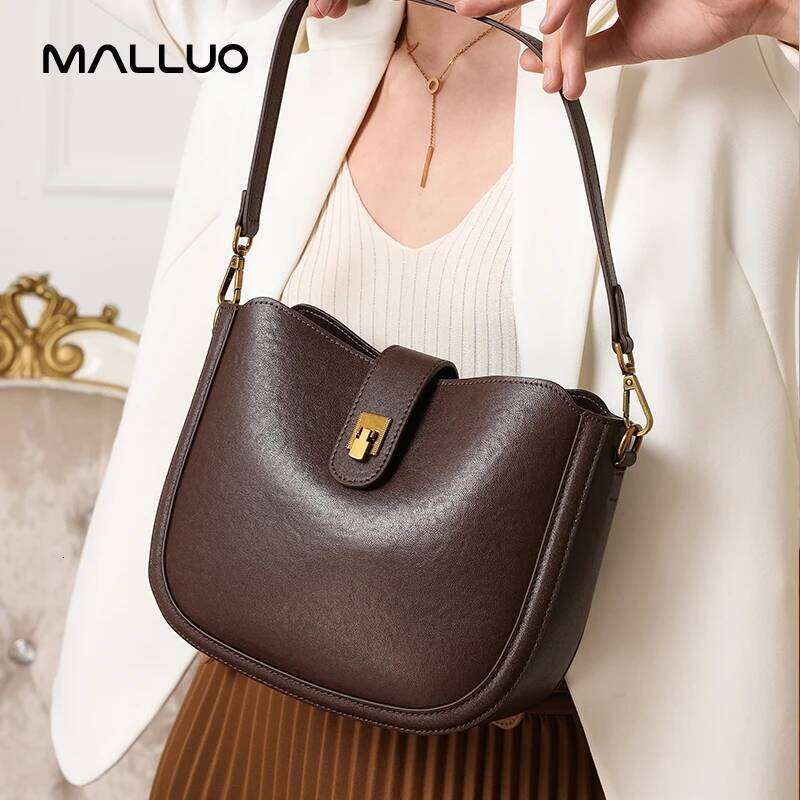 Womens Cowhide Genuine Shoulder Bag Ladies Soft Natural Cow Leather Handbag Female Fashion Luxury Design Crossbody Bags Y260205